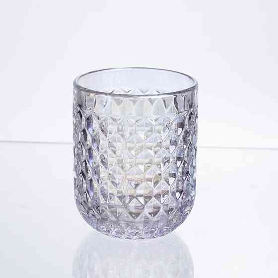 Набір склянок 6 штук по 250 мл із товстогого скла рельєфні rainbow HP-19-256 Коломия