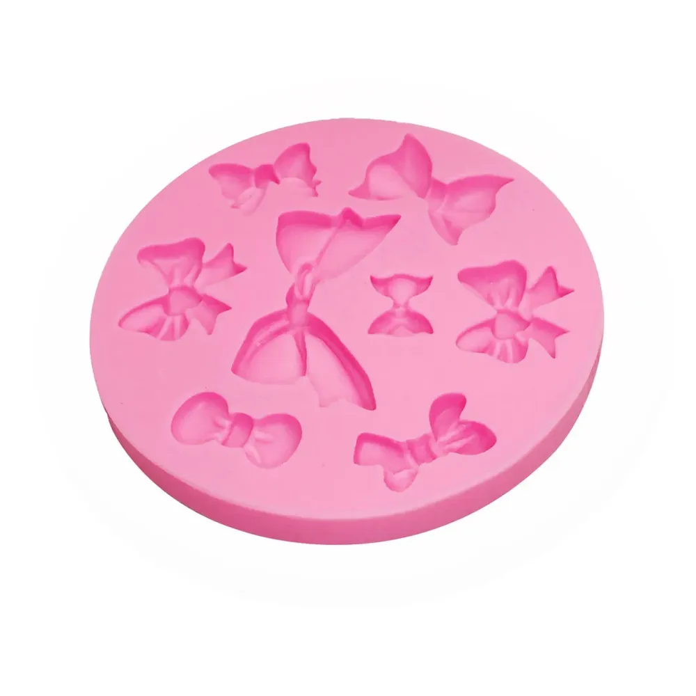 Силиконовый молд Бантики 88 мм розовый Киев - изображение 5