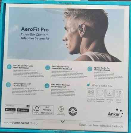 Навушники TWS Anker Soundcore AeroFit Pro Black Киев