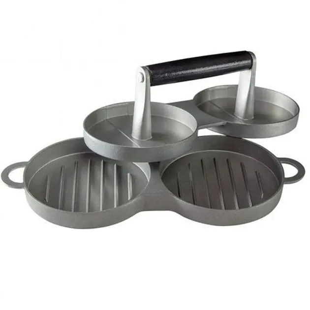 Пресс для котлет Char-Broil RD-9048 двойной, литой алюминий, 2 формы Ø11.5 см, удобная ручка Одесса - изображение 9