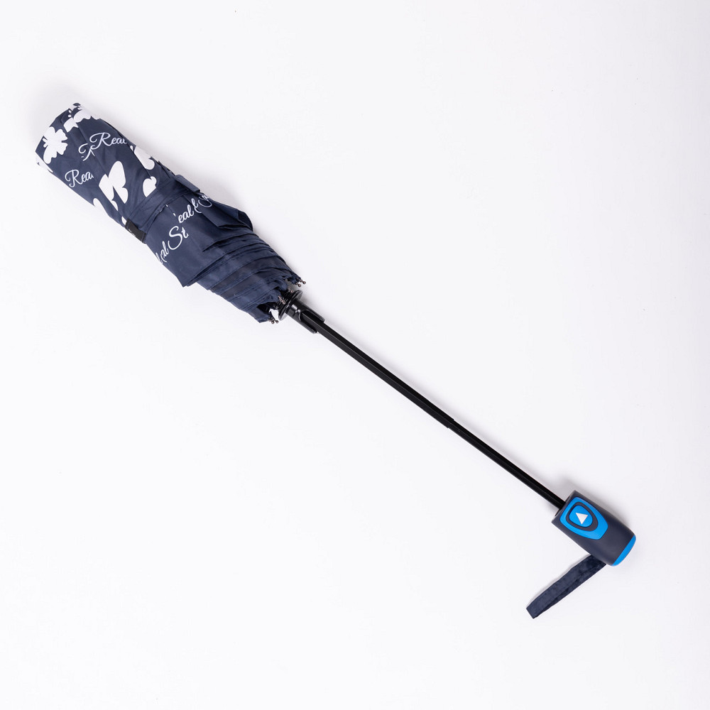 Синій полуавтоматичний зонт з принтом, 97 см Київ - фото 8