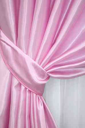 Однотонна тканина атлас, висота в рулоні 2,7м колір рожевий 741ш Київ