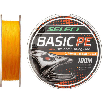 Шнур Select Basic PE 100m Помаранч 0.12mm 12lb/5.6kg (1870.27.54) Вінниця - фото 1
