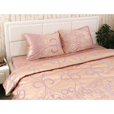 Постельное белье Руно АЖ Бежевый сатин набивной полуторный (1.137АЖ_БежевийА) Винница - изображение 1