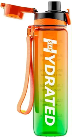 Гидратор Brave U Hydrated Water Bottle 1000ml зелено-оранжевая Киев