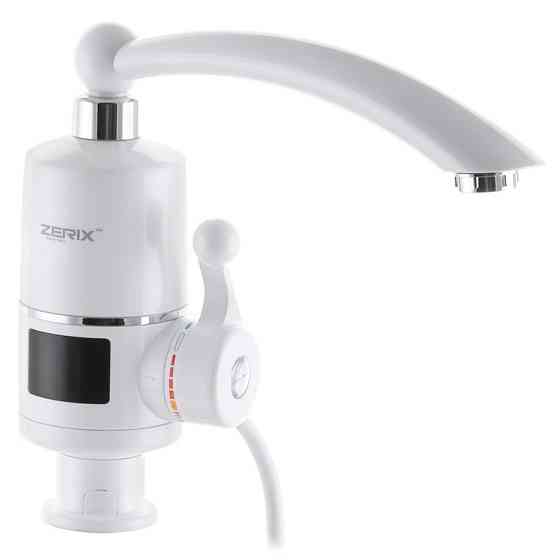 Водонагрівач 3,3 kW проточний, з індикатором температури, на мийку ZERIX ELW16-E (ZX3265) Київ