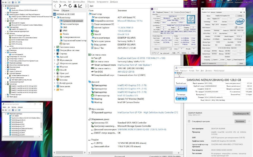 LTE SIM Super AMOLED Планшет Samsung Galaxy Tab Pro S 12 128GB Win10. Харків - фото 7