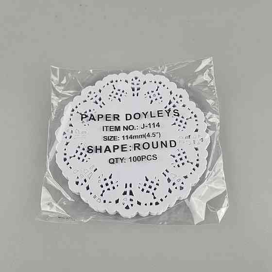 Салфетка ажурная Ф11,4(100шт) белая (1 пачка) Харьков