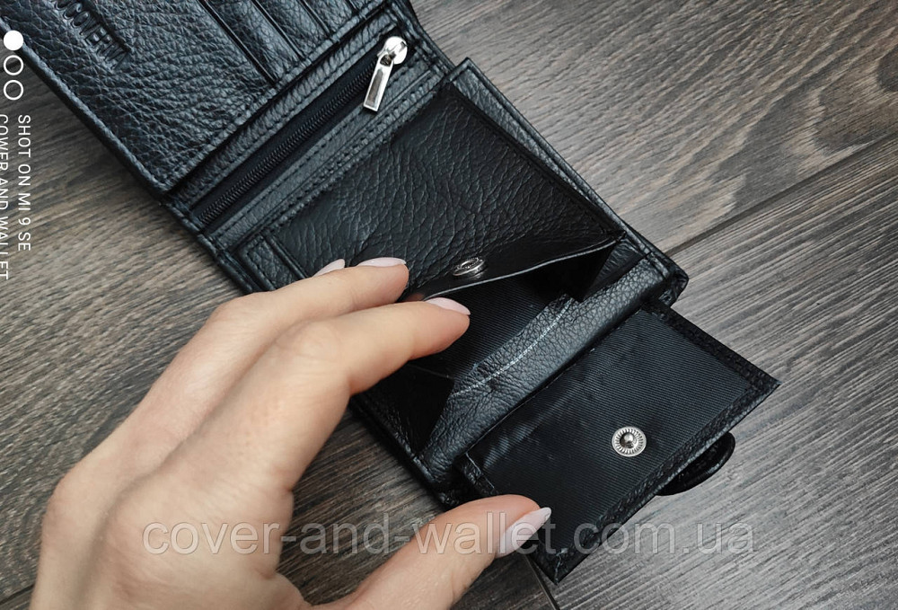 Класичний чоловічий гаманець з натуральної шкіри на багато карток Marco Coverna 107 Київ - фото 5