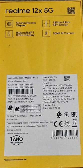 Смартфон Realme 12X 5G 8/256Gb. Black. Киев - изображение 7