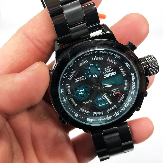Годинники спортивні SKMEI 1515BK BLACK, Військовий годинник спецслужб, Годинники ZB-933 спортивні спорт Київ - фото 7