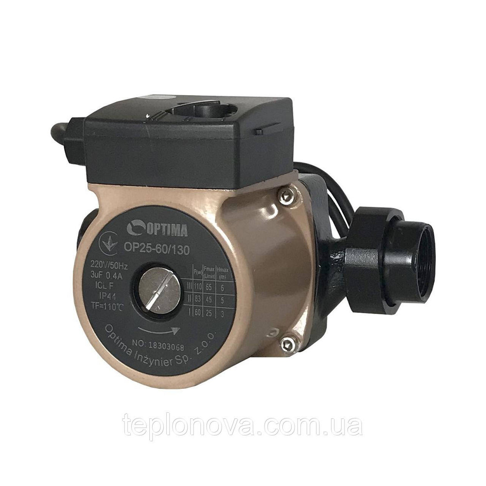 Насос циркуляционный Optima OP25-60 130мм + гайки, + кабель с вилкой! Черновцы - изображение 5