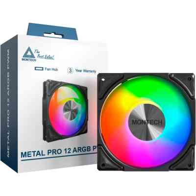 Кулер до корпусу MONTECH METAL PRO 12 ARGB PWM BLK Вінниця