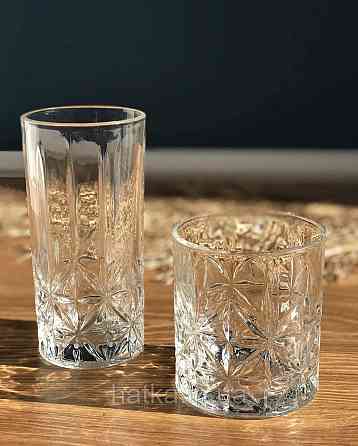 Набір склянок OLens "Кентуки" 350 мл 6 шт. високий прозорий для дому та ресторанів Київ