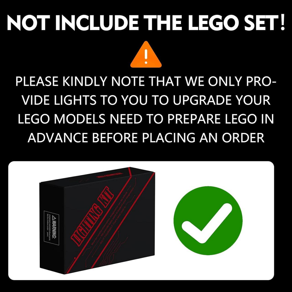 Набір LED-підсвітки для LEGO 75333 Obi-Wan Kenobi's Jedi Starfighter, USB, комплект освітлення (без конструктора) Київ - фото 8