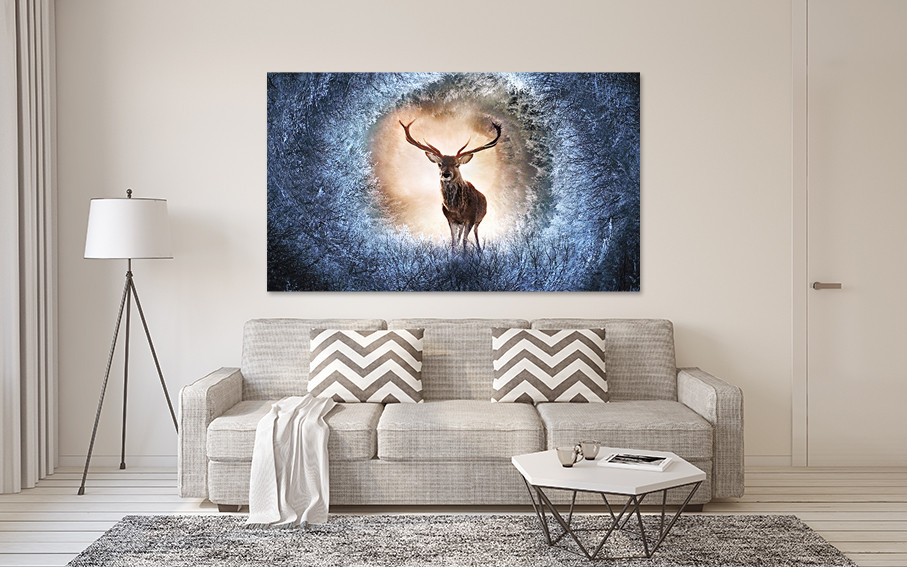 Картина холст в гостиную / спальню   Олень   MLP_146 80х160см Киев - изображение 2