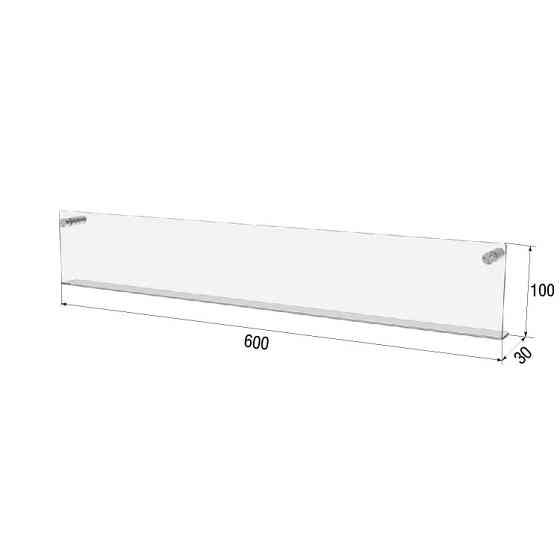 Полиця EKOSTAR настінна 600х100х30 Київ