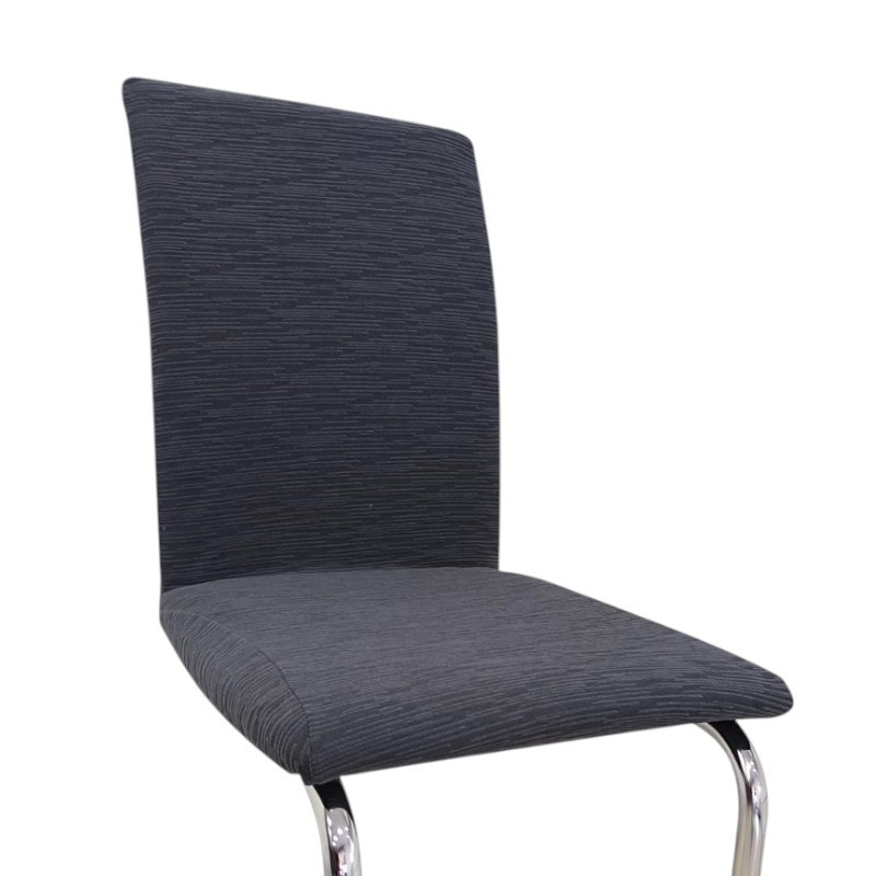 Універсальний натяжний чохол на стілець зі спинкою абстракція жаккард мілано Royan Граффіт 00903 Біла Церква - фото 1