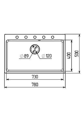 Гранітна мийка для кухні Platinum 7850 Bogema матова (пісок) Коломыя