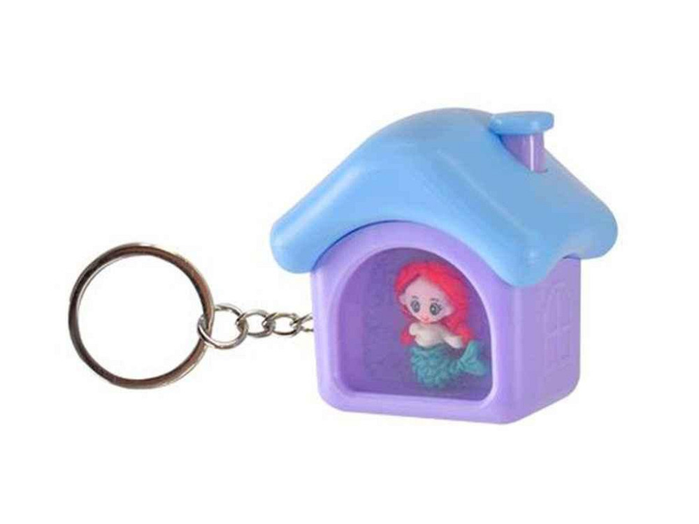 Брелок домик со светом 4,5см русалочка арт.K7916 ТМ 7TOYS Киев - изображение 1