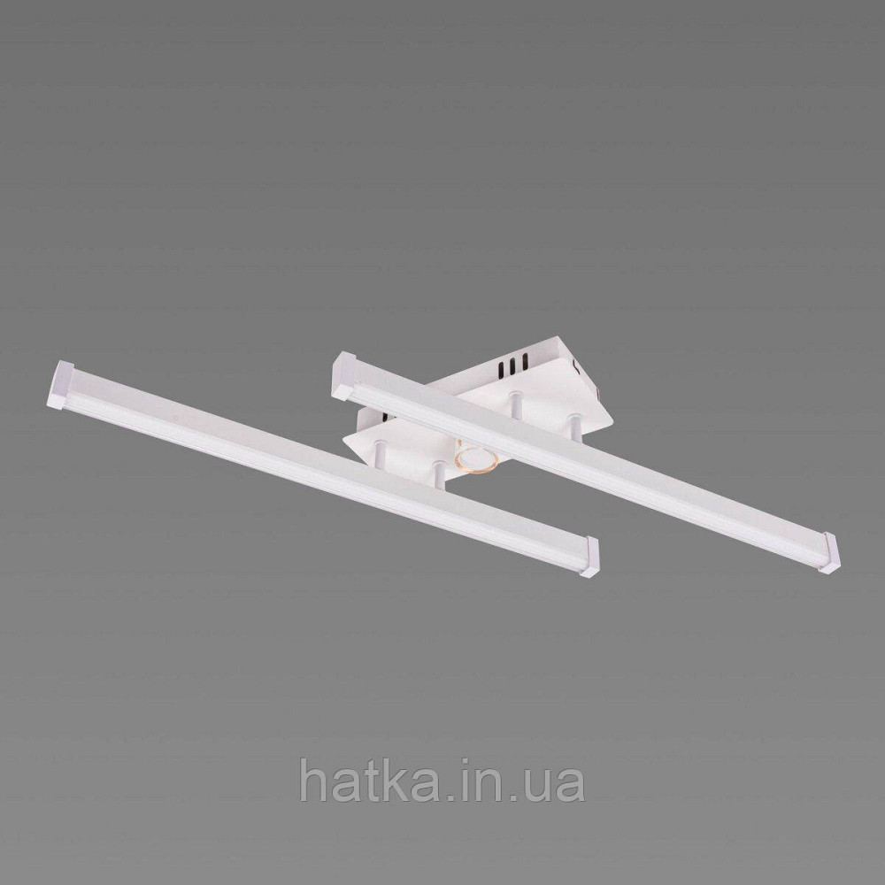 Люстра стельова світлодіодна VALESO 2 плафони LED 20W Білий Золото Сталь Акрил YH1310/2 Київ - фото 2