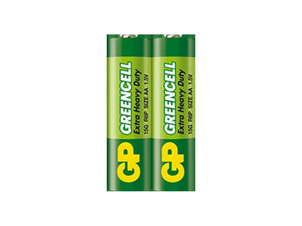Батарейка R06 2шт 1.5V сольова, 15G-S2, AA (спайка) ТМ GREENCELL Solmir Київ - фото 1