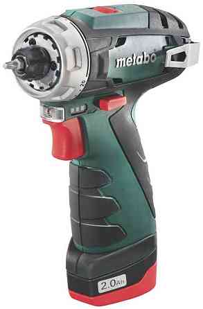 Акумуляторний шуруповерт Metabo PowerMaxx BS Basic 2х2,0 Ач пластиковий чемодан (600080500) Київ