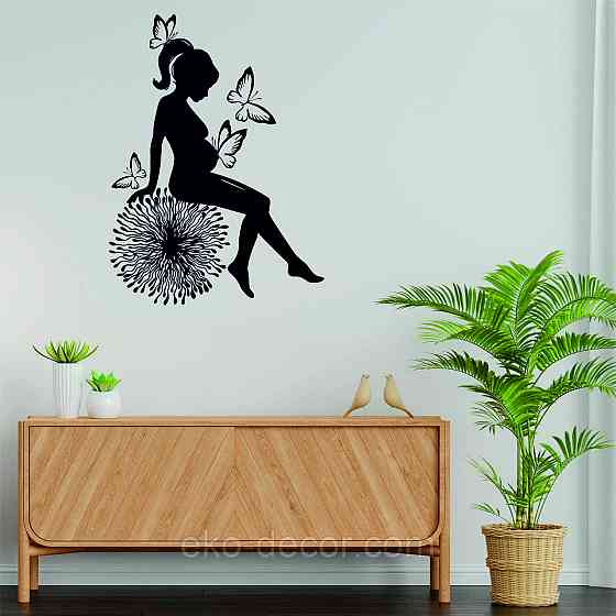 Декоративное настенное Панно «Женское счастье», Декор на стену 70*53 см, Черный Киев