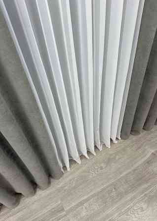 Шторна тканина мікровелюр Petek YL колір сірий 1702ш Київ