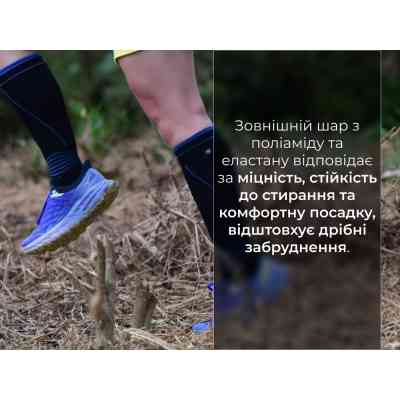 Водонепроникні шкарпетки Dexshell Longlite Socks 2.0, блакитні смужки M (39-42) (DS72506JBB-M) Вінниця