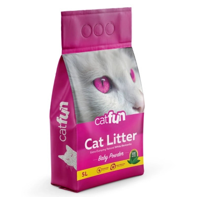 Наповнювач для туалету Catfun бентонітовий з ароматом дитячої присипки 5 л (8683655071469) Вінниця - фото 1