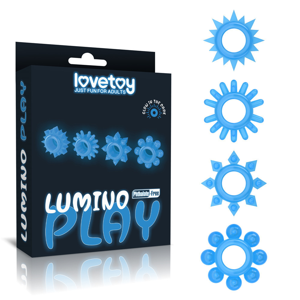 Набір ерекційних кілець - Lumino Play Penis Ring Sex Aura Київ - фото 1