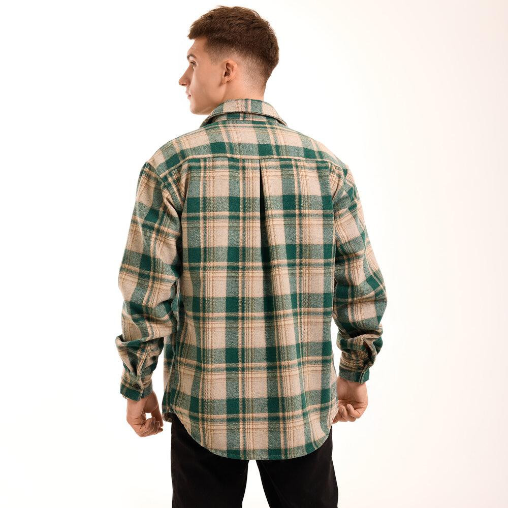 Сорочка в клітинку зелена. Чоловіча сорочка Pobedov Tartan в клітинку Київ - фото 8