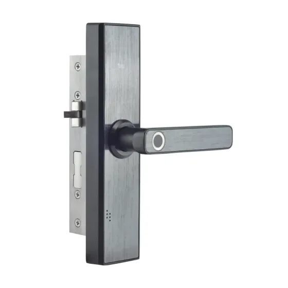 Замок біометричний автономний Trinix TRL-5108BTF Black Right з Bluetooth, зчитувачем відбитків пальців і карт Mifare (65-00029) Київ