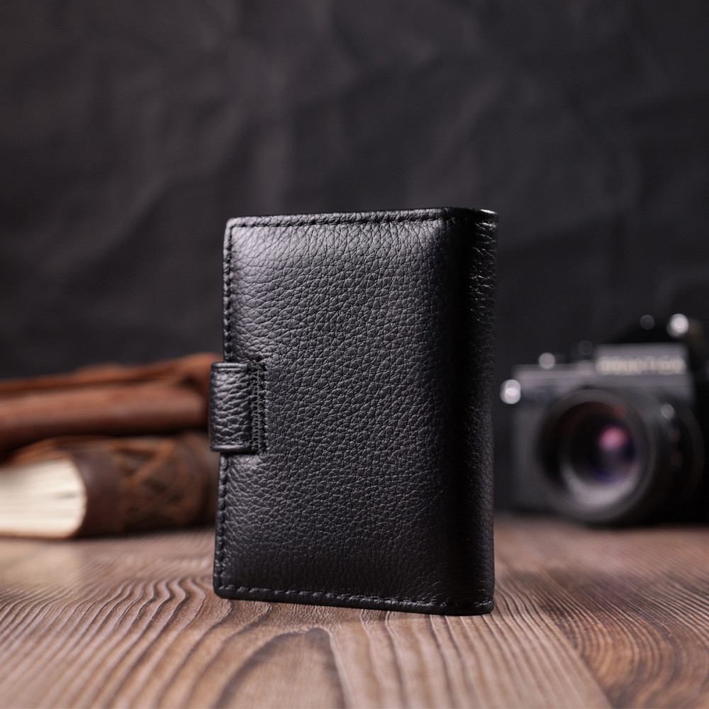 Надежная визитница из натуральной кожи ST Leather 22469 Черный Киев - изображение 10
