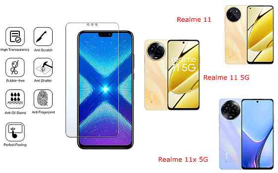 Защитное стекло NeoGlass для Realme 11, Realme 11 5G, Realme 11x 5G – ультрапрозрачное и устойчивое Киев