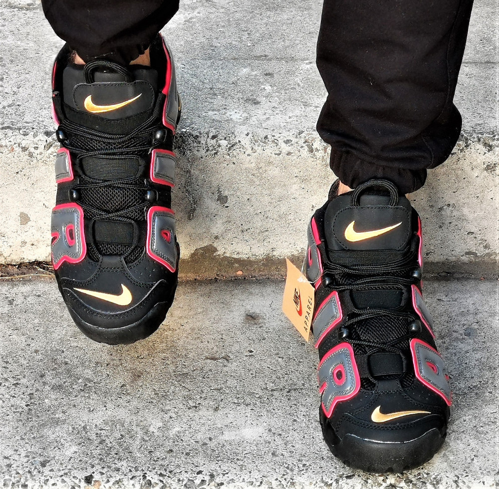 Кроссовки Nike Uptempo Чёрные Мужские Кожаные Найк с Амортизацией (размеры: 43,44,45) Видео Обзор Днепр - изображение 10