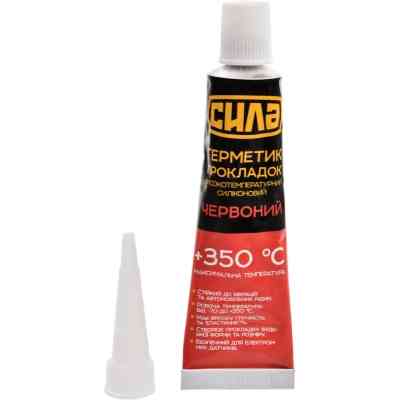 Герметик автомобильный СИЛА +350 °С червоний 25г (951437) Винница