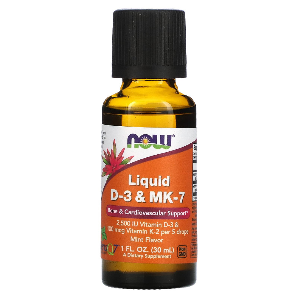 Витамин D3 с витамином К2 (Liquid D-3 & MK-7) 2500 МЕ/100 мкг 30 мл Київ - фото 1