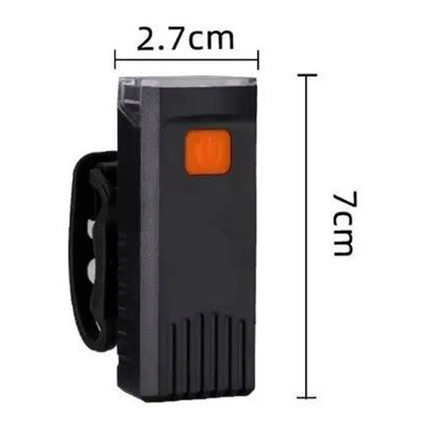 Перезаряджаємий велосипедний передній ліхтар 604-LED 100LUM, Ліхтар з велокріпленням і акумулятором OR-64 Івано-Франківськ - фото 4