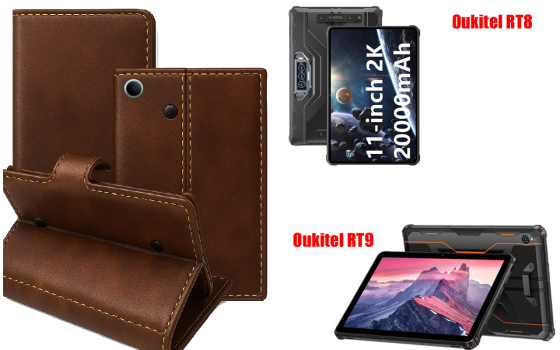 Книжка-трансформер для планшета Oukitel Rt7 Titan 4G, Rt7 Titan 5G, колір Black Buno-Red Київ