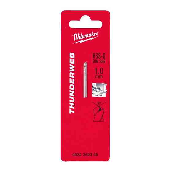 Свердло для металу THUNDERWEB HSS-G MILWAUKEE DIN338, 1,0x34 мм, (2шт) Одеса