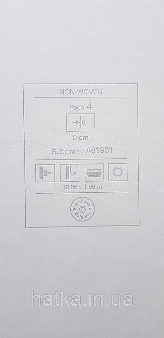 Шпалери вінілові на флізеліні Grandeco Anita 1,06х10 гілки квіти еко-стиль білі з перламутром Київ - фото 6