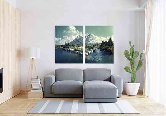 Модульная картина в гостиную / спальню Природа   TLV-2_145 70x102 см Киев