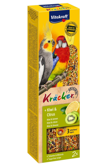 Ласощі крекер для папуг Вітакрафт Vitakraft для німф з ківі 2 шт Вінниця - фото 1