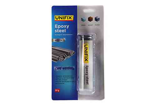 Холодная сварка белая 57г (блистер) UNIFIX Ровно