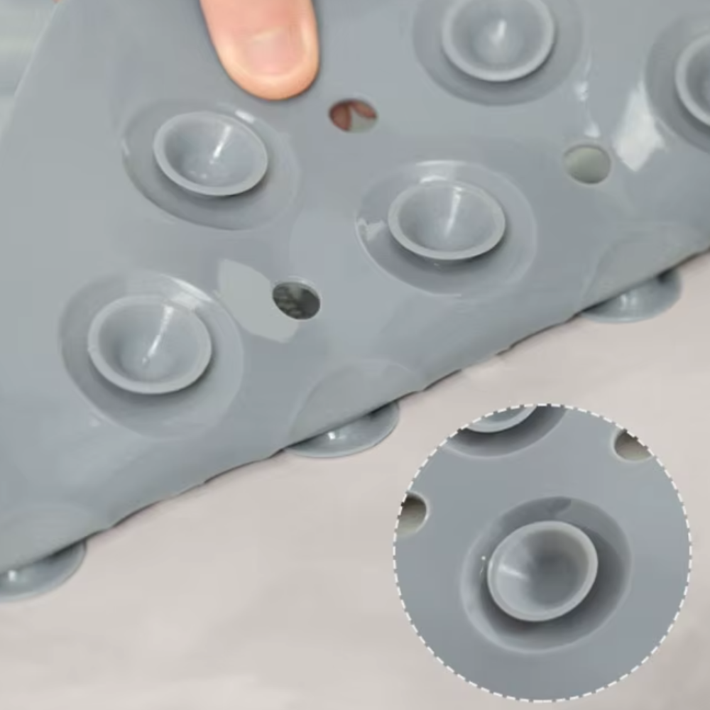 Коврик для ванной комнаты и душа атискользящий,для тела массажный силиконовый с присосками,серый, 40х100 см Каменец-Подольский - изображение 6