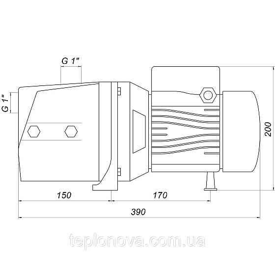 Насос відцентровий Optima JET 80 0,8 кВт чавун довгий Чернівці