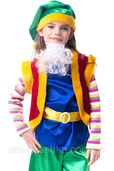 Детский новогодний костюм Лесного гнома Ельфа Кривой Рог - изображение 2