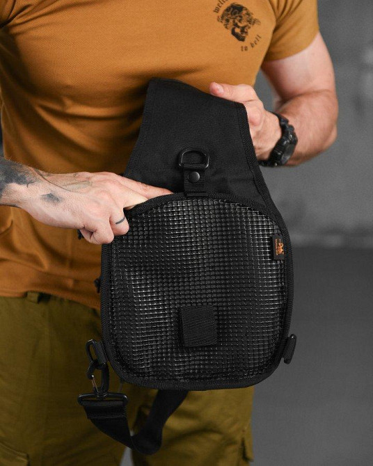 Нагрудна сумка Silver Knight black РА4979 Одеса - фото 7